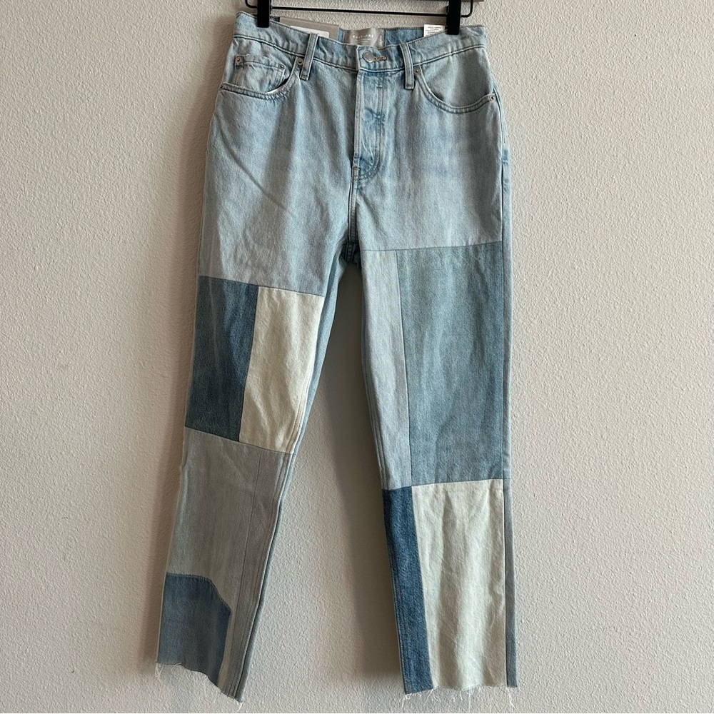 Everlane Blue Ankle , the 90’s cheeky jeans Patchwork Design - Picture 5 of 12